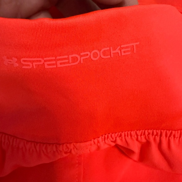 Under Armour Women's Red/pink running Shorts size small - Picture 4 of 7